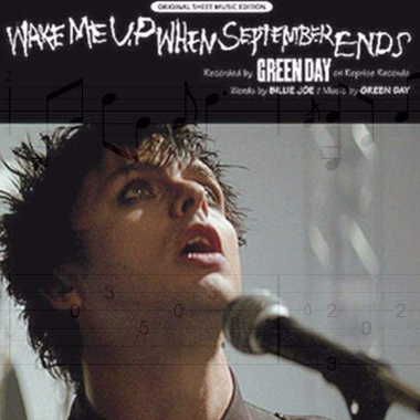 Wake me up when september ends吉他谱GTP格式