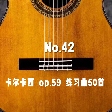 卡尔卡西 op.59 练习曲50首吉他谱GTP格式